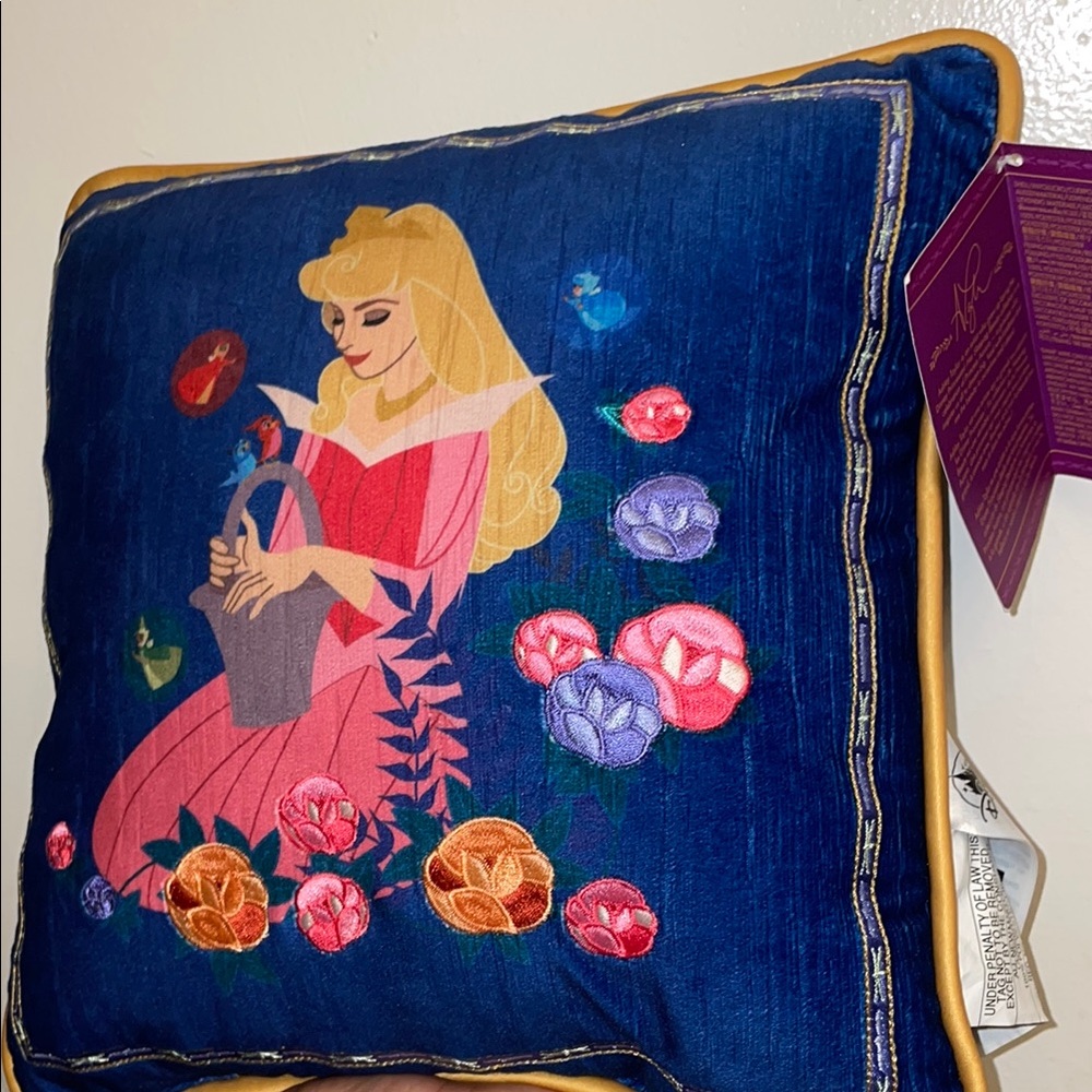 Disney Princess Aurora Sleeping Beauty  Blue Throw Pillow - Picture 4 of 5
